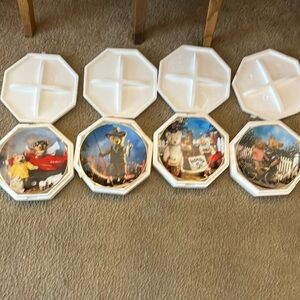 Hamilton collection teddy bear plates